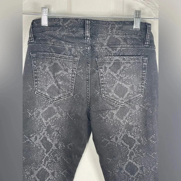 🖤 Miss Me Denim Python Skinny Jeans Black Size 26 - Picture 7 of 12